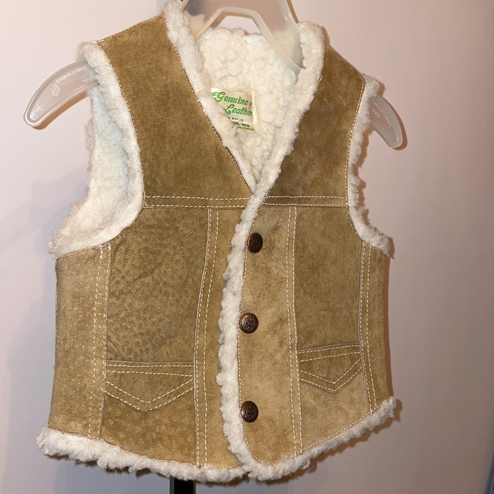 Sherpa Vest Vest Suede Vest Shearling Vest Photo Prop Family Photos Western
